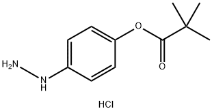 4-肼基苯基新戊酸酯盐酸盐 结构式