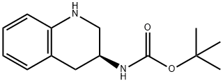 (S)-(1,2,3,4-四氢喹啉-3-基)氨基甲酸叔丁酯 结构式