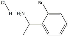 1-(2-溴苯基)乙胺盐酸盐 结构式