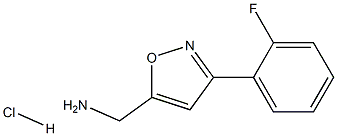 C-3 - (2 - 氟苯基)-5-异恶唑甲胺盐酸盐 结构式