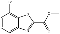 7-溴苯并噻唑-2-羧酸甲酯 结构式