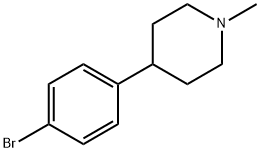 4-(4-溴-苯基)-1-甲基-哌啶 结构式