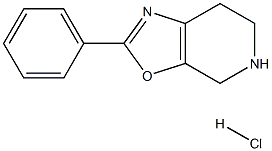 2 - 苯基-4,5,6,7 - 四氢恶唑并[5,4-C〕吡啶盐酸盐 结构式