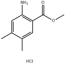 2-氨基-4,5-二甲基甲酯盐酸盐 结构式