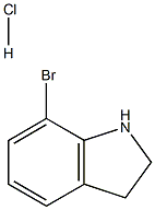 7-溴二氢吲哚盐酸盐 结构式