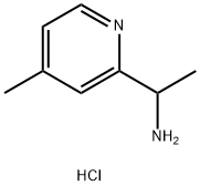 1-(4-甲基-2-吡啶基)乙胺盐酸盐 结构式