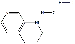 1,2,3,4-四氢-1,7-吡啶并吡啶盐酸盐 结构式