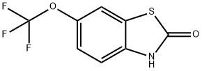 6-三氟甲氧基苯并噻唑-2-酮 结构式