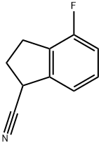 4-氟-2,3-二氢-1H-茚-1-甲腈 结构式