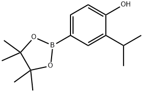 4-Hydroxy-3-isopropylphenylboronic acid pinacol ester 结构式