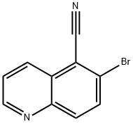 6-溴喹啉-5-甲腈 结构式