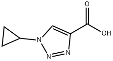 1-CYCLOPROPYL-1H-1,2,3-TRIAZOLE-4-CARBOXYLIC ACID 结构式