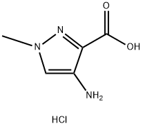 4-氨基-1-甲基-1H-吡唑-3-羧酸盐酸盐 结构式
