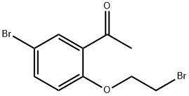 1-[5-溴-2-(2-溴乙氧基)苯基]乙酮 结构式