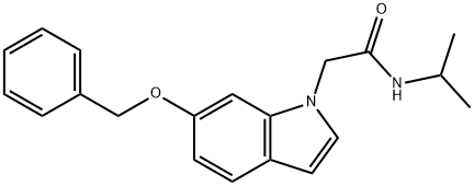 2-[6-(benzyloxy)-1H-indol-1-yl]-N-(propan-2-yl)acetamide 结构式