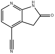 2-oxo-1H,2H,3H-pyrrolo[2,3-b]pyridine-4-carbonitrile 结构式