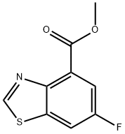 6-Fluorobenzothiazole-4-carboxylic acid methyl ester 结构式
