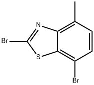 2,7-Dibromo-4-methylbenzothiazole 结构式