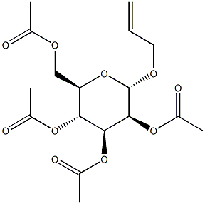 烯丙基 2,3,4,6-四-O-乙酰基-ALPHA-D-吡喃甘露糖苷 结构式