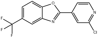 2-(2-Chloropyridin-4-yl)-5-(trifluoromethyl)benzo[d]oxazole 结构式