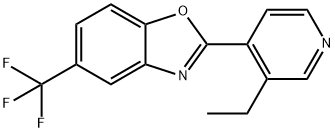 2-(3-Ethylpyridin-4-yl)-5-(trifluoromethyl)benzo[d]oxazole 结构式