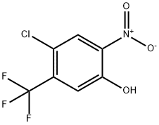 4-氯-2-硝基-5-(三氟甲基)苯酚 结构式