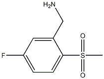 5-氟-2-甲磺酰基-苄胺盐酸盐 结构式