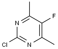 2-CHLORO-5-FLUORO-4,6-DIMETHYLPYRIMIDINE 结构式