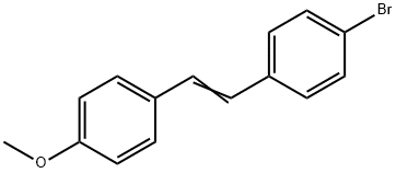 1-Bromo-4-[2-(4-methoxyphenyl)ethenyl]benzene 结构式