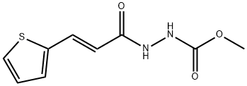 methyl 2-[3-(2-thienyl)acryloyl]hydrazinecarboxylate 结构式