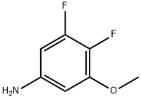 3,4-二氟-5-甲氧基苯胺 结构式