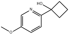 1-(5-methoxypyridin-2-yl)cyclobutanol 结构式