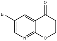 6-溴-2,3-二氢-4H-吡喃并[2,3-B]吡啶-4-酮 结构式