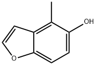 4-甲基-5-苯并呋喃醇 结构式