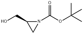 (S)-2-(羟甲基)氮丙啶-1-羧酸叔丁酯 结构式