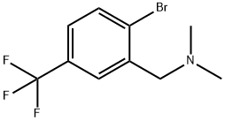 2-溴-N,N-二甲基-5-(三氟甲基)苯甲胺 结构式