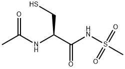 (R)-2-acetamido-3-mercapto-N-(methylsulfonyl)propanamide 结构式