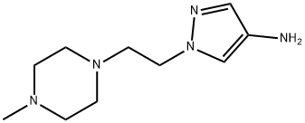 1-(2-(4-methylpiperazin-1-yl)ethyl)-1H-pyrazol-4-amine 结构式