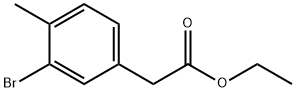3-溴-4-甲基苯乙酸甲酯 结构式
