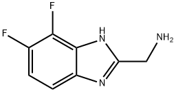 (6,7-二氟-1H-苯并[D]咪唑-2-基)甲胺 结构式