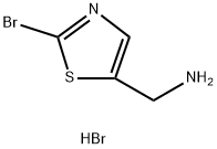 (2-溴噻唑-5-基)甲胺 结构式