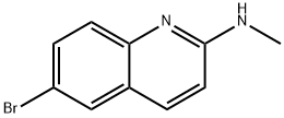 6-溴-N-甲基喹啉-2-胺 结构式