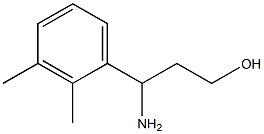 3-氨基-3-(2,3-二甲基苯基)丙-1-醇 结构式