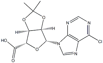 (3AS,4S,6R,6AR)-6-(6-氯-9H-嘌呤-9-基)-2,2-二甲基四氢呋喃并[3,4 结构式
