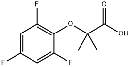 2-甲基-2-(2,4,6-三氟苯氧基)丙酸 结构式