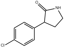 3-(4-chlorophenyl)pyrrolidin-2-one 结构式