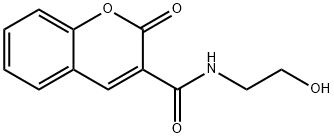 N-(2-hydroxyethyl)-2-oxo-2H-chromene-3-carboxamide 结构式