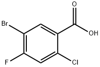 5-溴-2-氯-4-氟苯甲酸 结构式