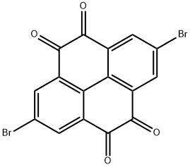2,7-二溴-芘-4,5,9,10-四酮 结构式