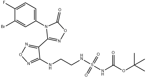N-(2 - ((4-(4-(3-溴-4-氟苯基)-5-氧代-4,5-二氢-1,2,4-恶二唑-3- 结构式